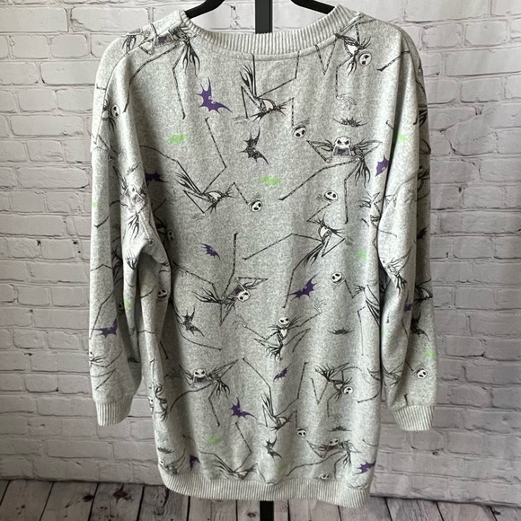 The Nightmare Before Christmas Crew Neck Tunic Sweater Size Medium - Picture 2 of 4